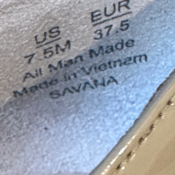 Sam Edelman Savannah Beige Studded Skimmer Pointed Toe Flats Size 7.5 - Picture 8 of 15